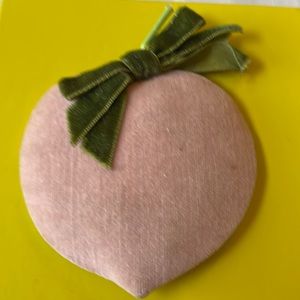 Vintage Japan Sewing Accessory pink velvet radish Pincushion or ornament